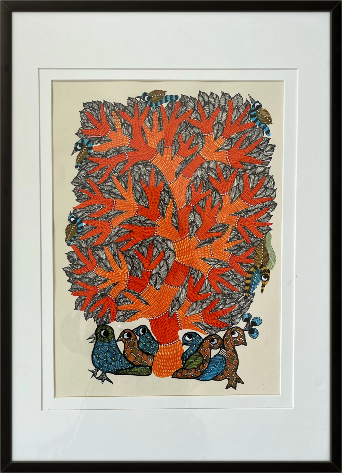 Gond Art - Tree of Many Stories The Palace of Hues