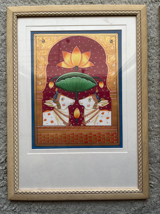 Pichwai Art Set of 2 - Sacred Lotus The Palace of Hues
