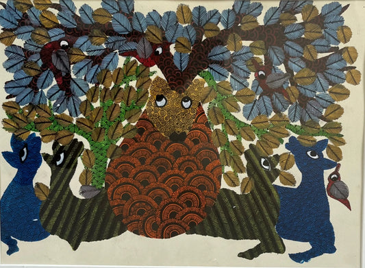 Gond Art - Guardians of Forests The Palace of Hues