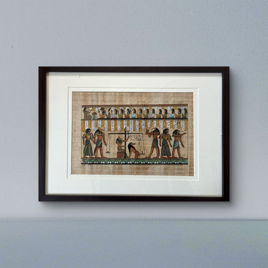 Egyptian Papyrus Art - The Weighing of the Heart The Palace of Hues