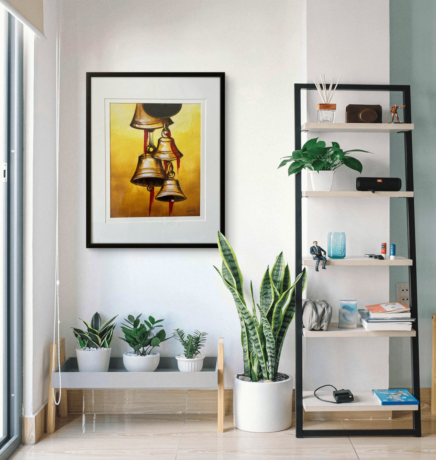 Temple Chimes - Brass Bell Wall Art