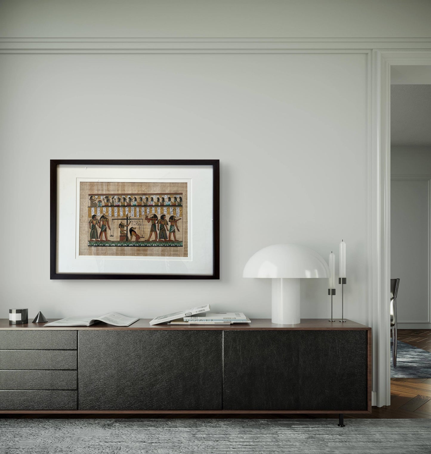 Egyptian Papyrus Art - The Weighing of the Heart The Palace of Hues