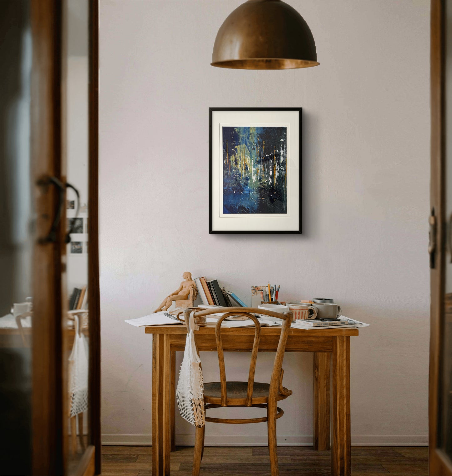 Nocturne Glaze - Textured Abstract Art