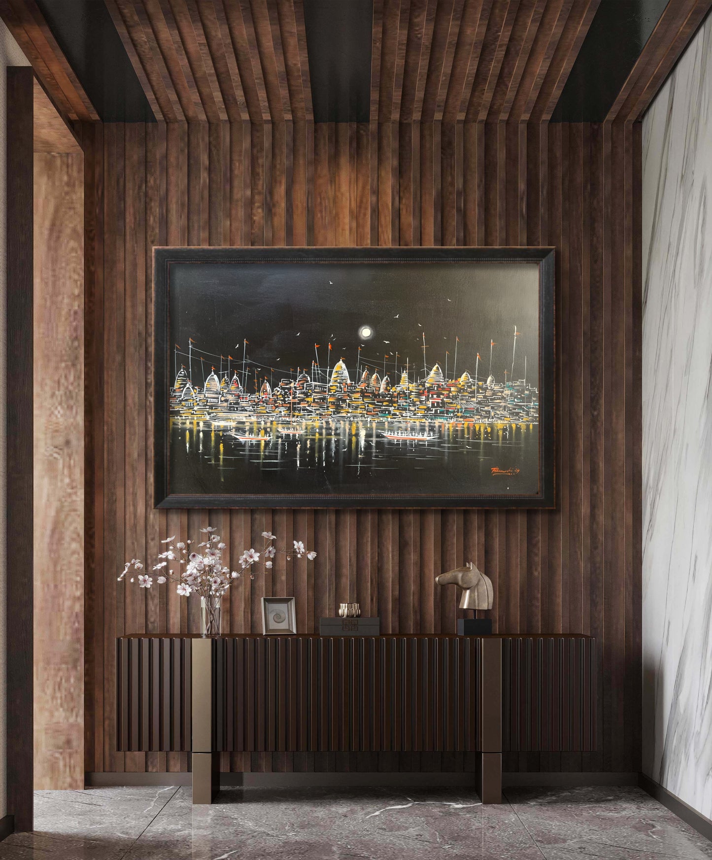 Moonlit Ghats The Palace of Hues