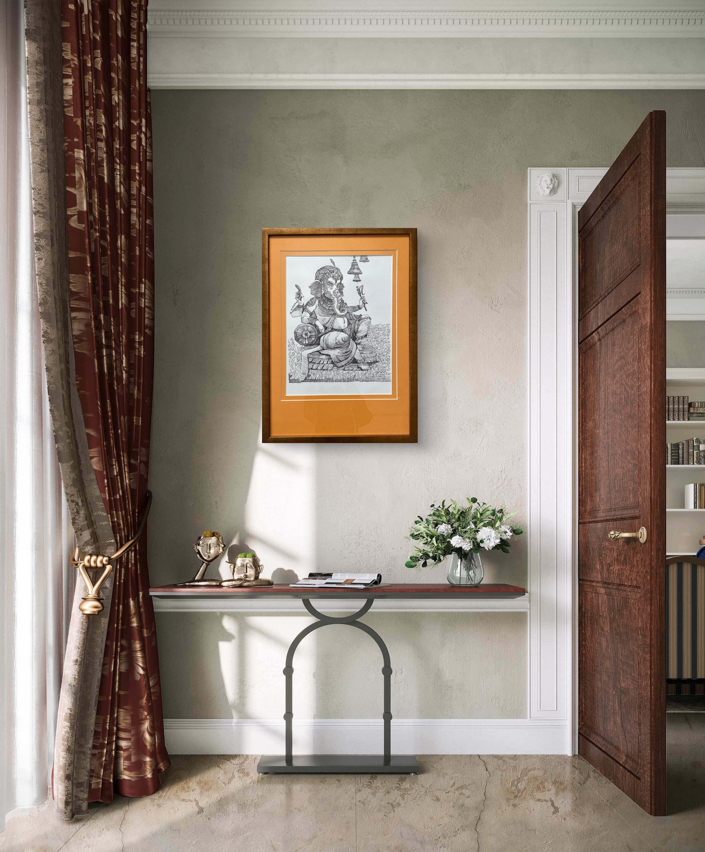 Ganesha in Lines The Palace of Hues