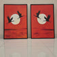 Crimson Cranes – Handmade Bird Painting Set of 2 The Palace of Hues