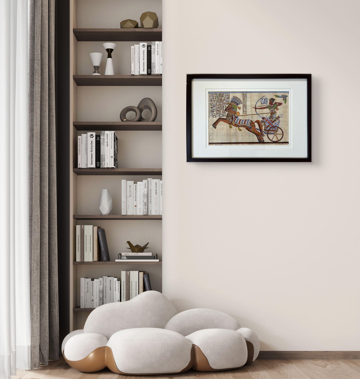 Egyptian Papyrus Art - Pharaoh’s Chariot The Palace of Hues