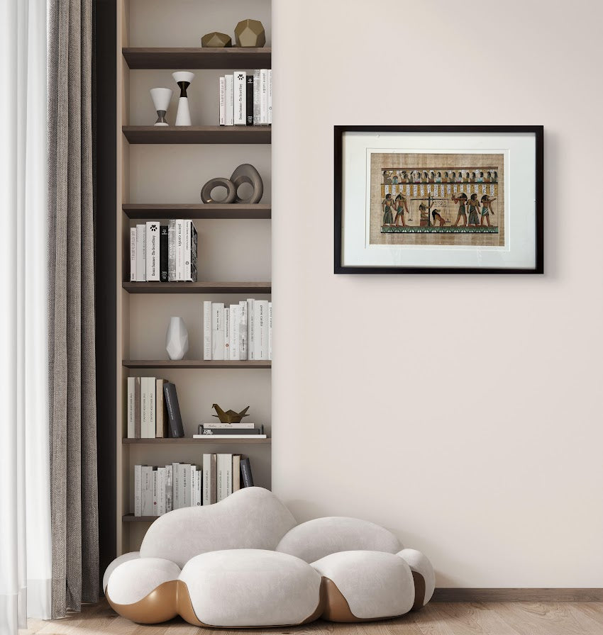 Egyptian Papyrus Art - The Weighing of the Heart The Palace of Hues