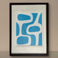 Hand Painted Bohemian Blue Set of Three
