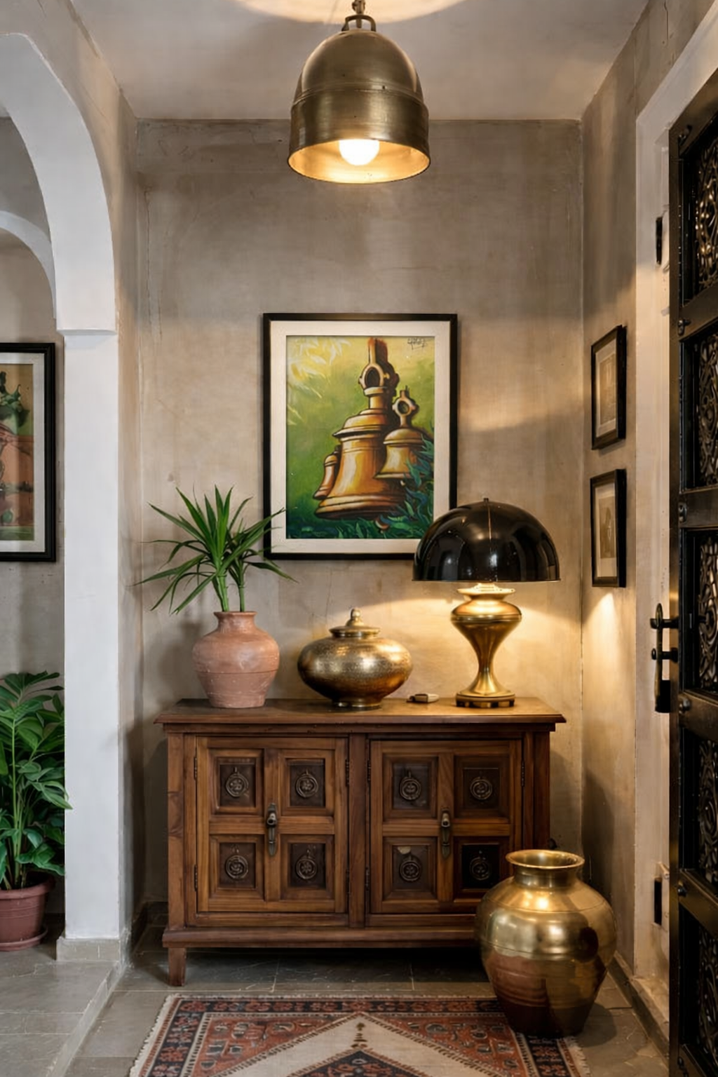 Temple Chimes - Brass Bell Wall Art II
