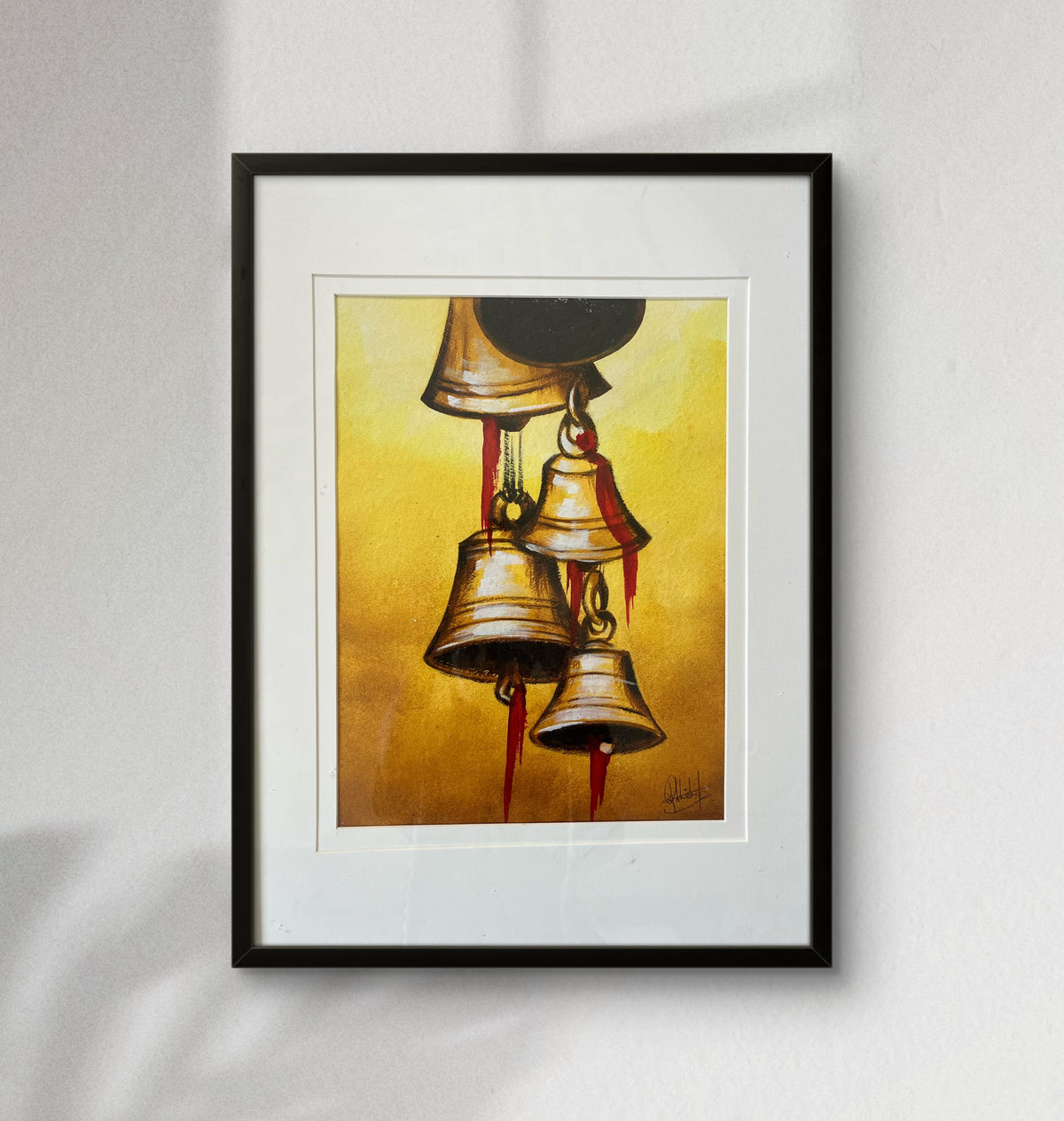 Temple Chimes - Brass Bell Wall Art