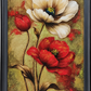 The Textured Poppies in Gold The Palace of Hues