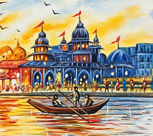 Varanasi at Dusk The Palace of Hues