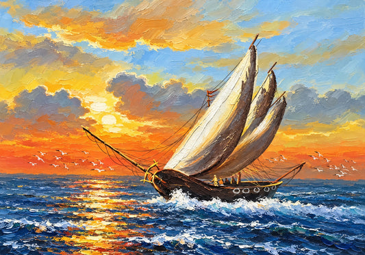 Sailing at Sunset The Palace of Hues