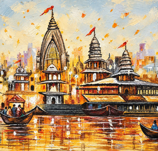 Varanasi at dawn The Palace of Hues