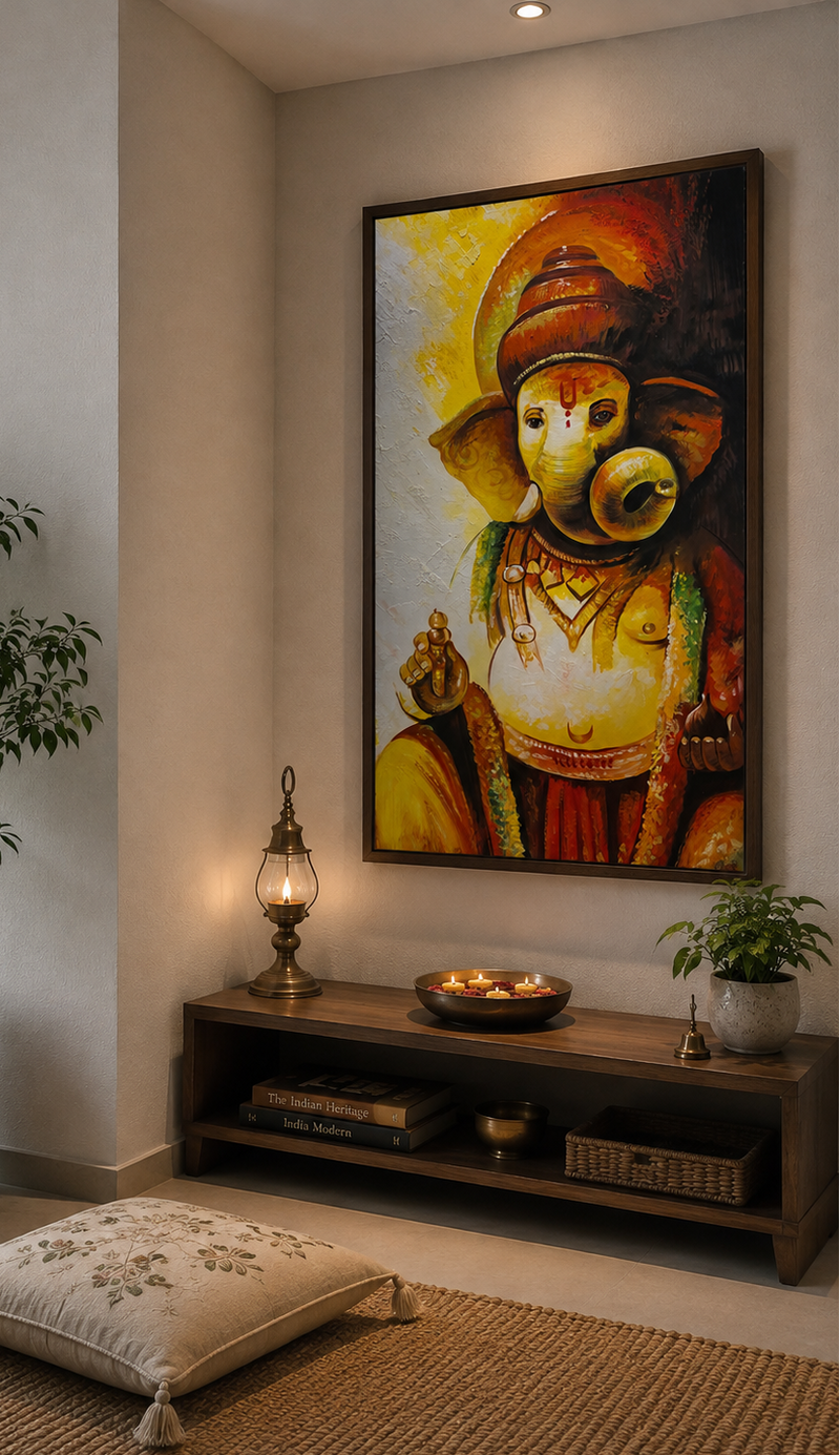 Serene Ganesha Textured The Palace of Hues