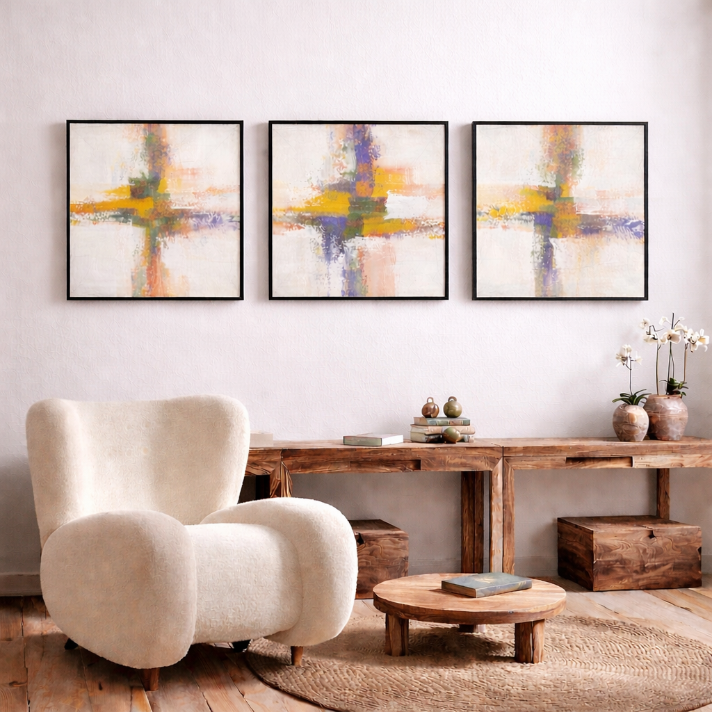 Abstract Art Set of 3 III The Palace of Hues
