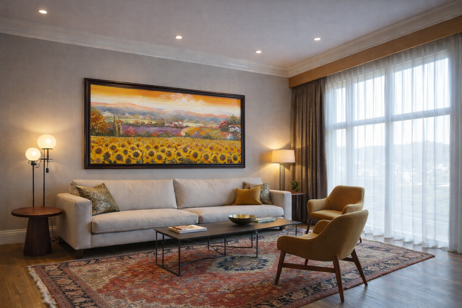 Valley of Sunflowers Textured The Palace of Hues