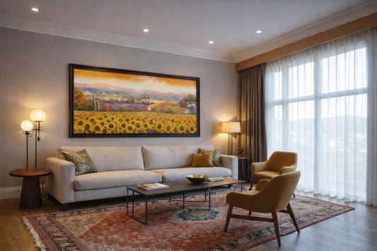 Valley of Sunflowers Textured The Palace of Hues