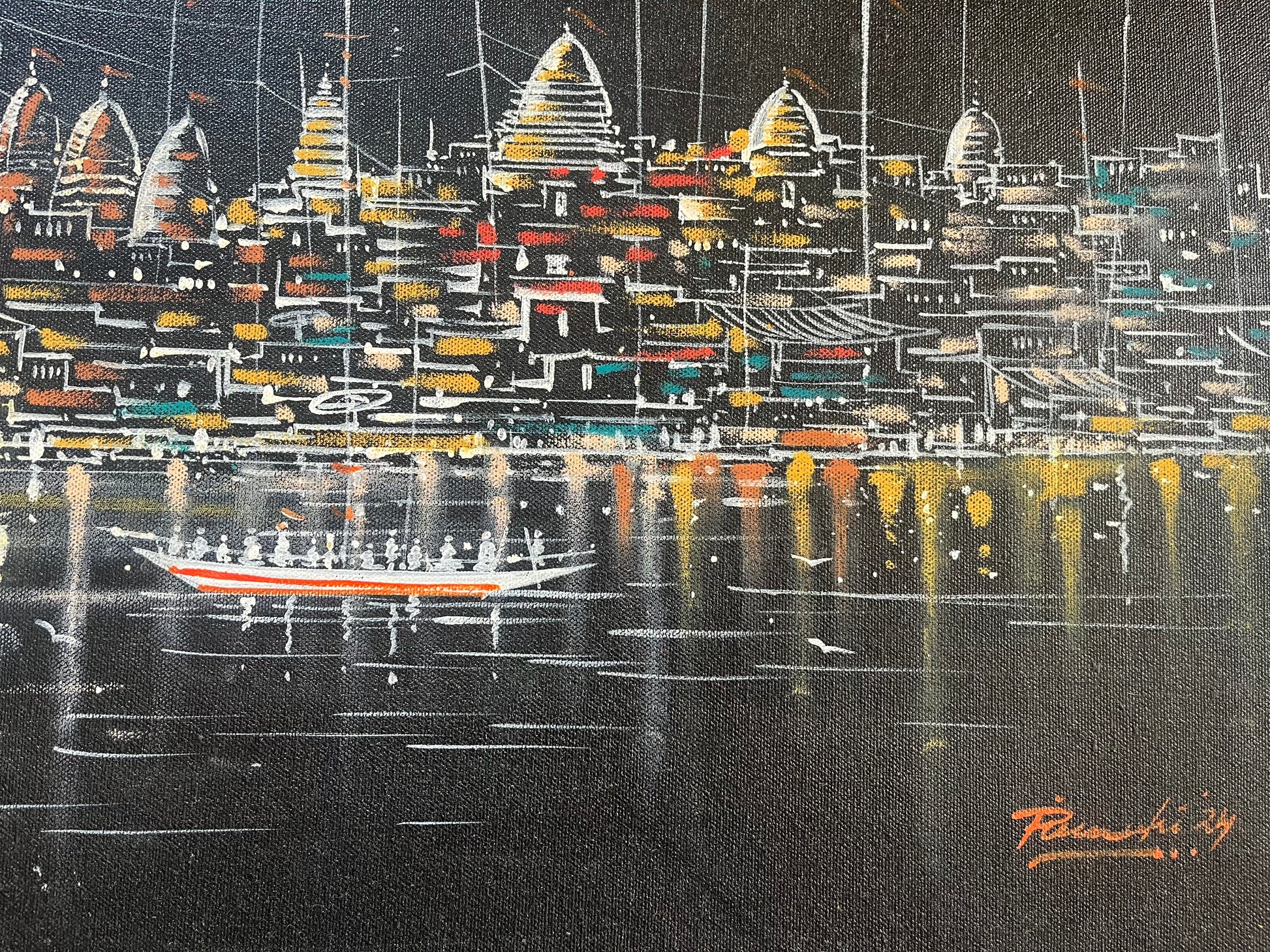 Moonlit Ghats The Palace of Hues