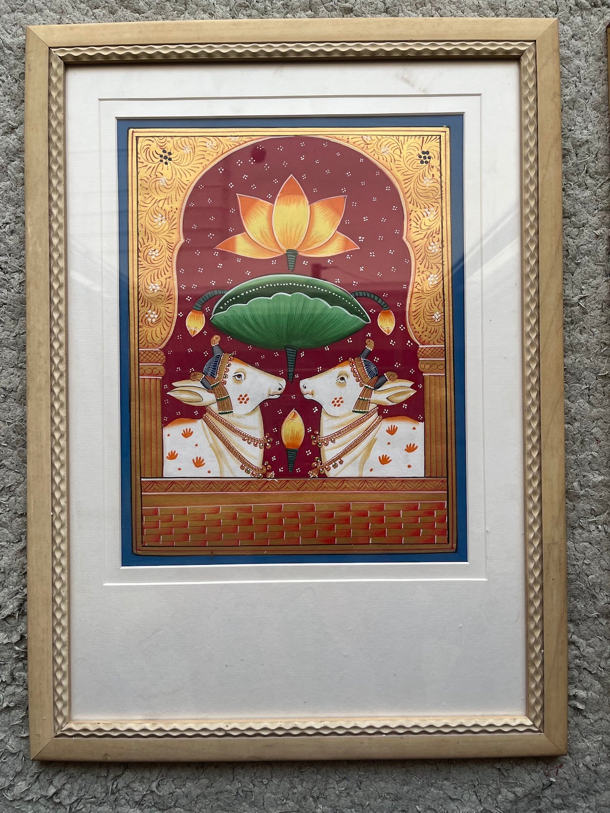 Pichwai Art Set of 2 - Sacred Lotus The Palace of Hues