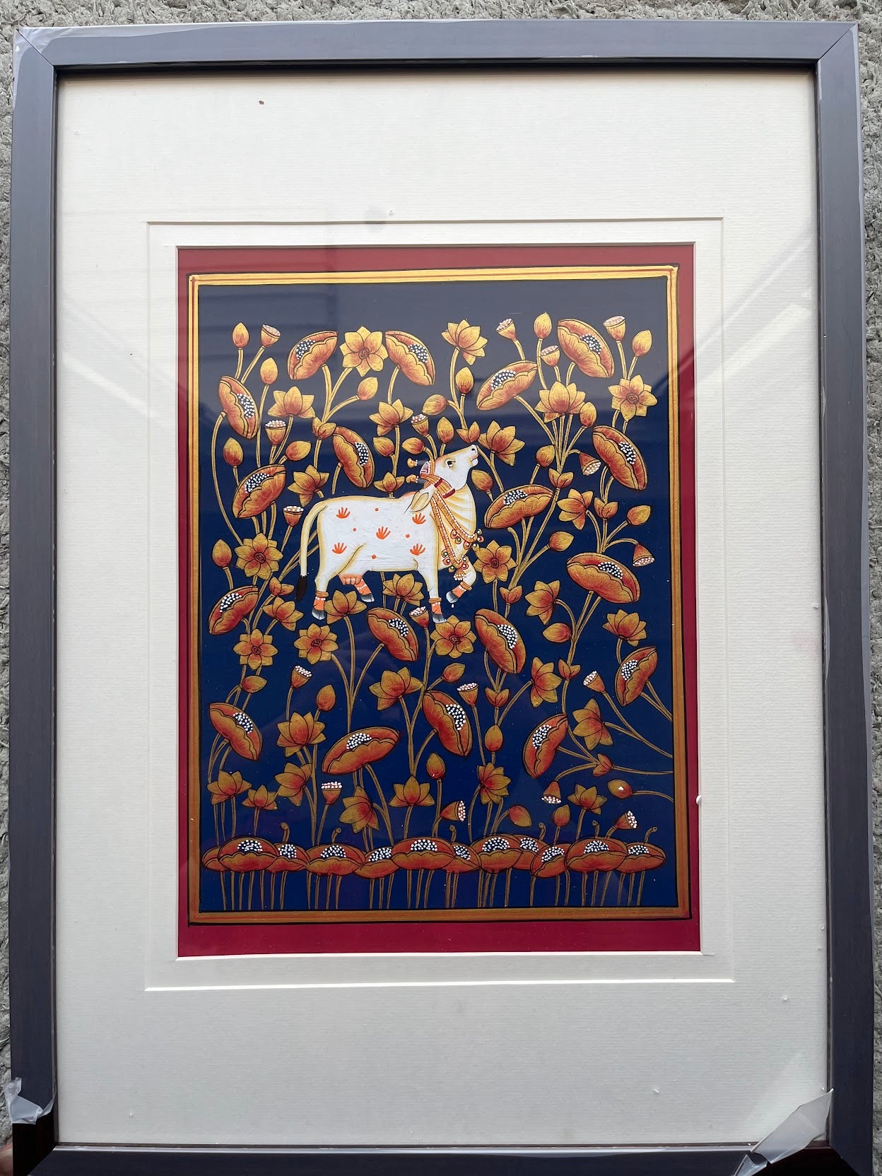 Pichwai Art Set of 3 - Midnight Blue The Palace of Hues