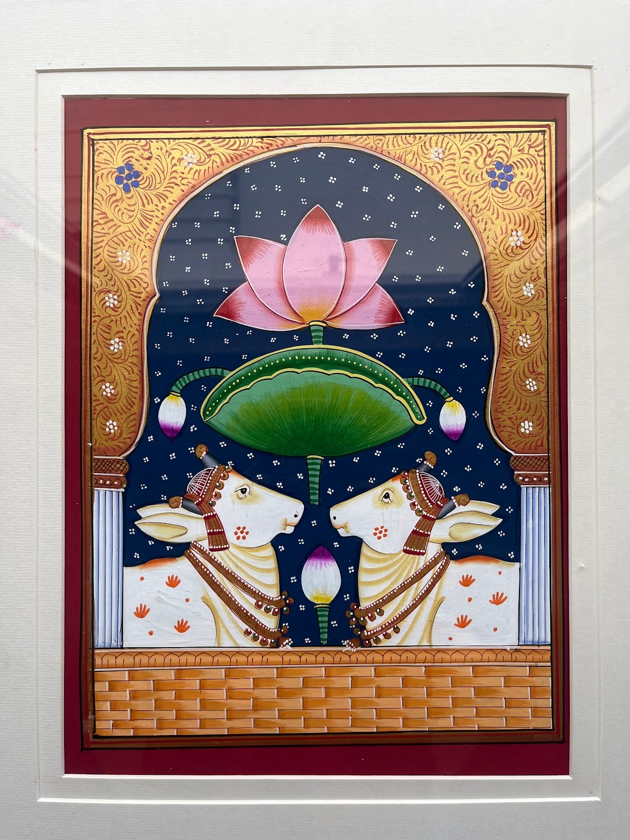 Pichwai Art Set of 3 - Midnight Blue The Palace of Hues