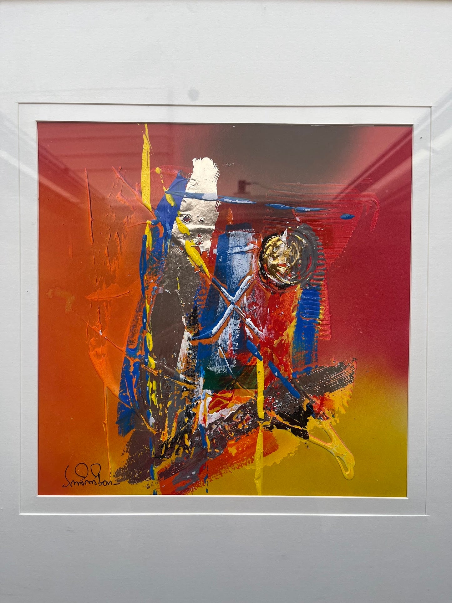 Textured Abstract Art Set of 3 The Palace of Hues