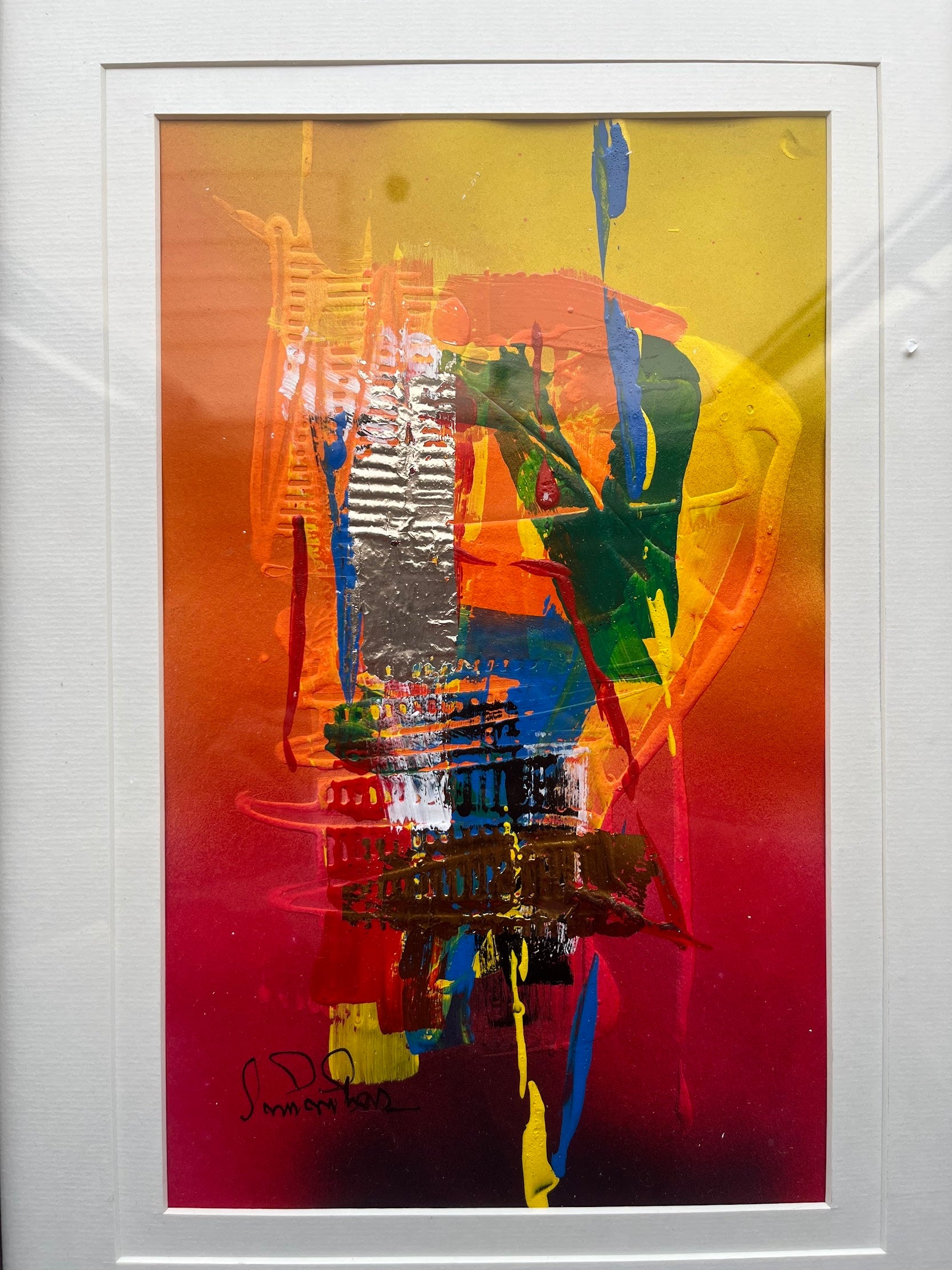 Textured Abstract Art Set of 3 The Palace of Hues