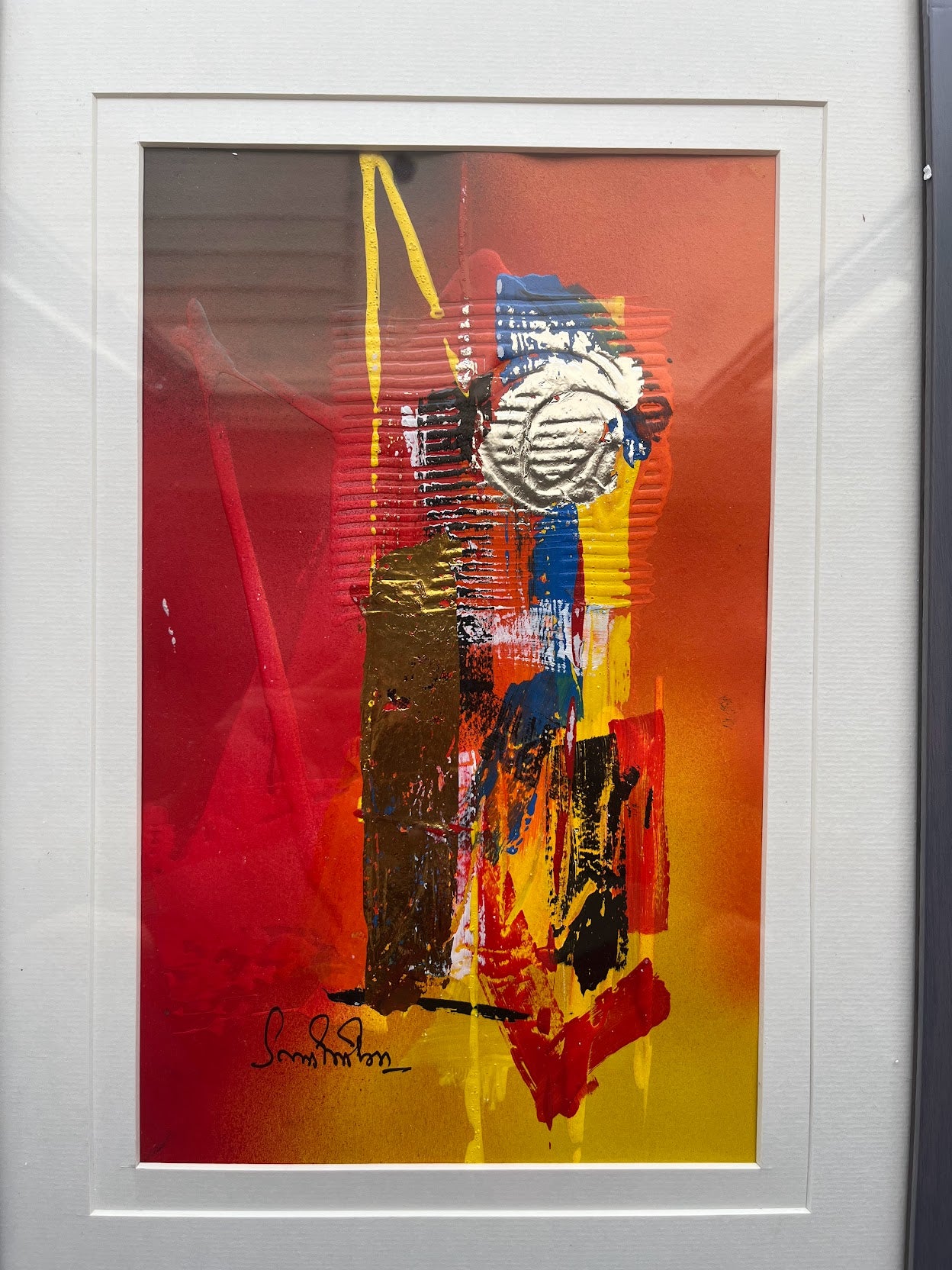 Textured Abstract Art Set of 3 The Palace of Hues