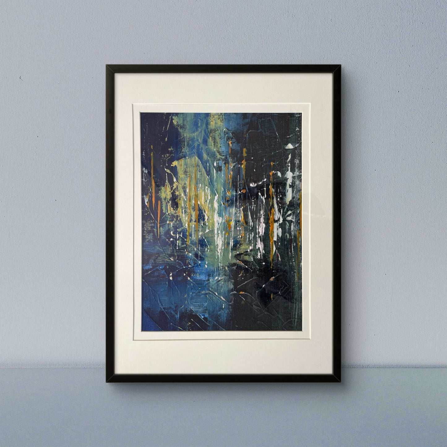 Nocturne Glaze - Textured Abstract Art