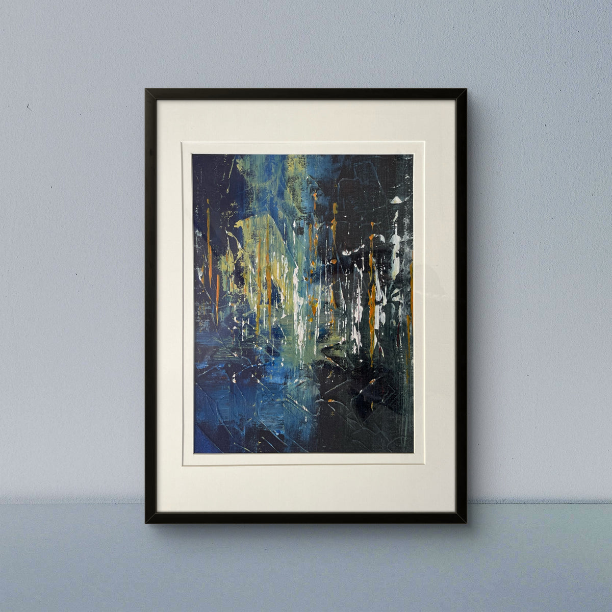 Nocturne Glaze - Textured Abstract Art