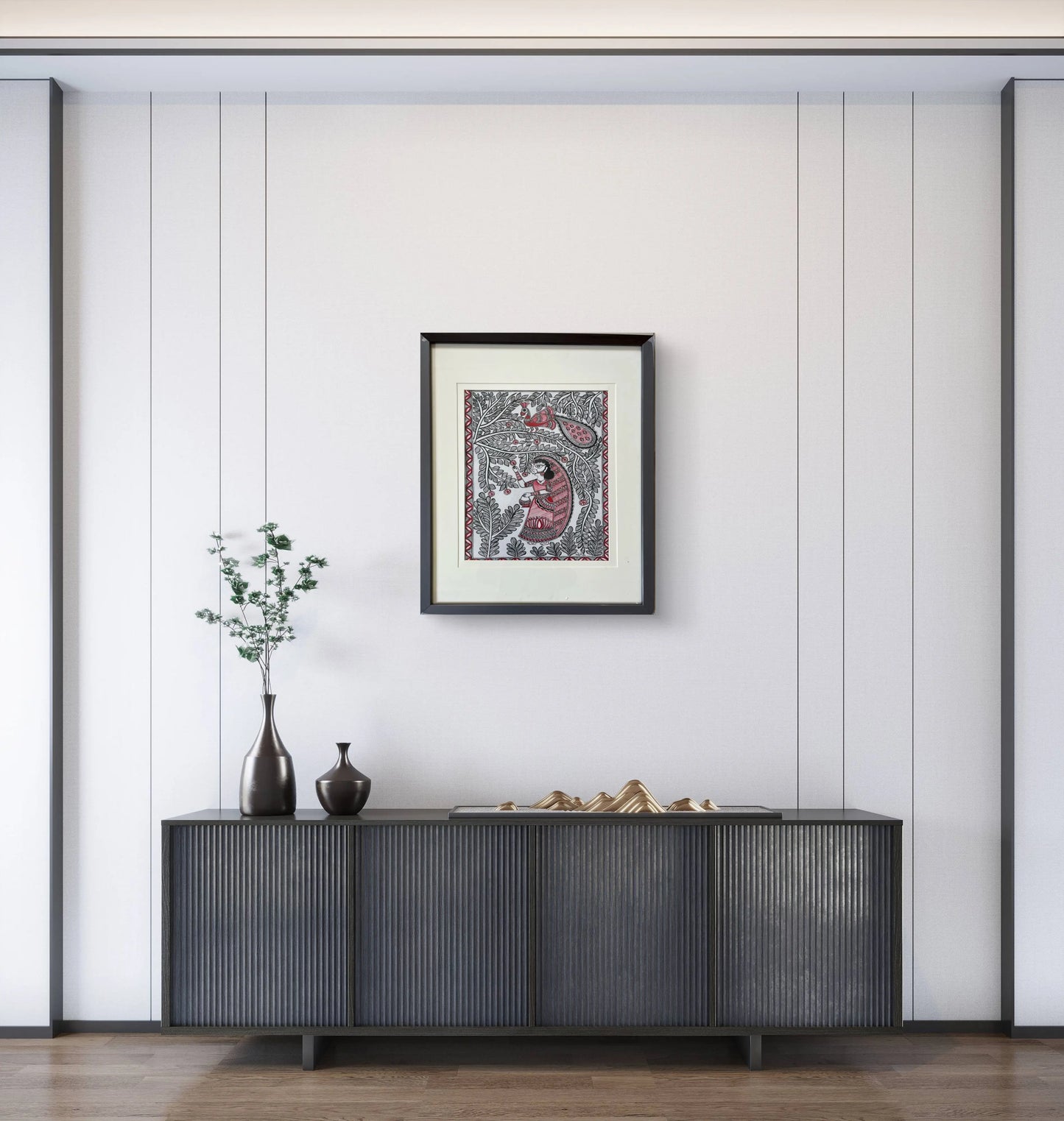 Madhubani - Lady in the Grove The Palace of Hues