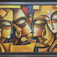Abstract Figure Composition, framed