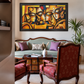 Abstract Figure Composition shown in a room setting