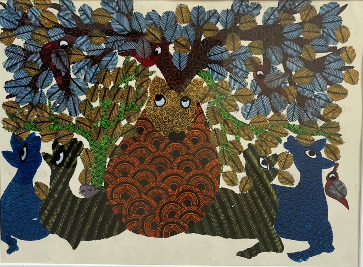 Gond Art - Guardians of Forests The Palace of Hues