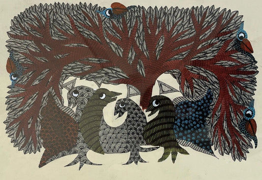 Gond Art - The Whispers The Palace of Hues