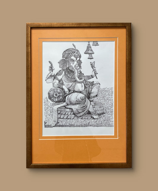 Ganesha in Lines The Palace of Hues