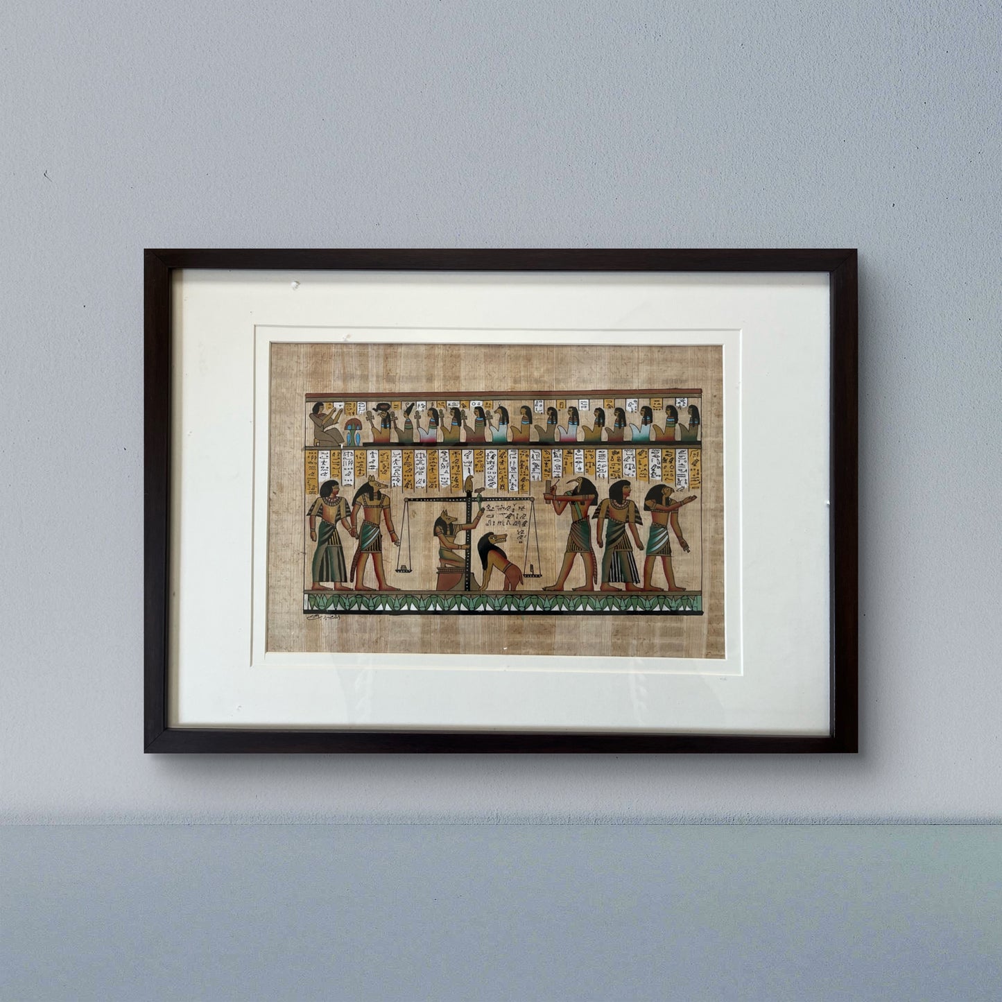 Egyptian Papyrus Art - The Weighing of the Heart The Palace of Hues