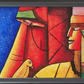 Cubist Figures Wall Decor, framed