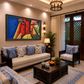 Cubist Figures Wall Decor shown in a room setting