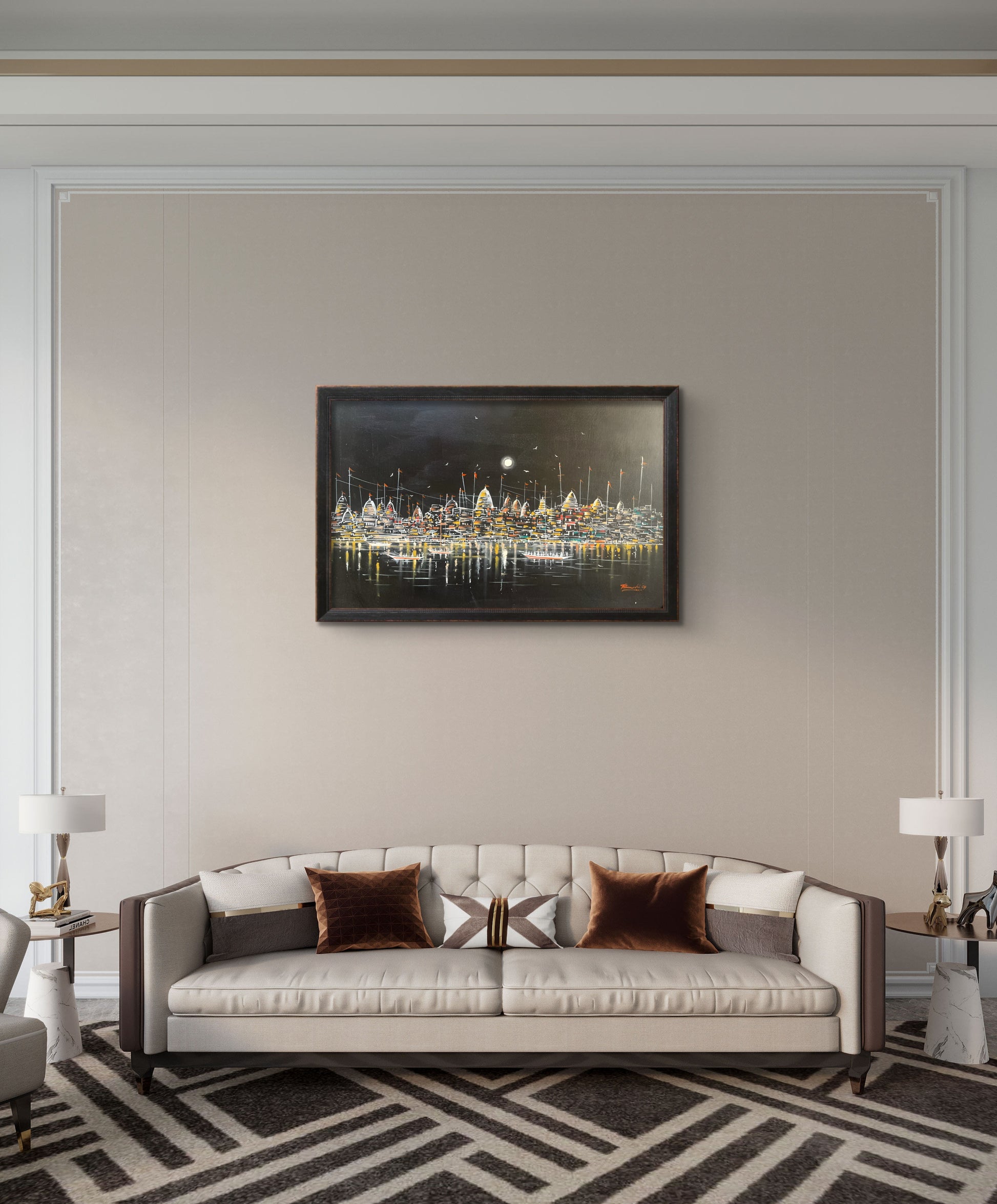 Moonlit Ghats The Palace of Hues