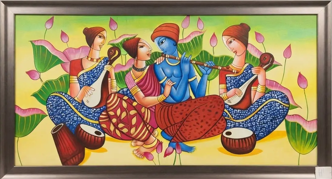 Devotional III, framed