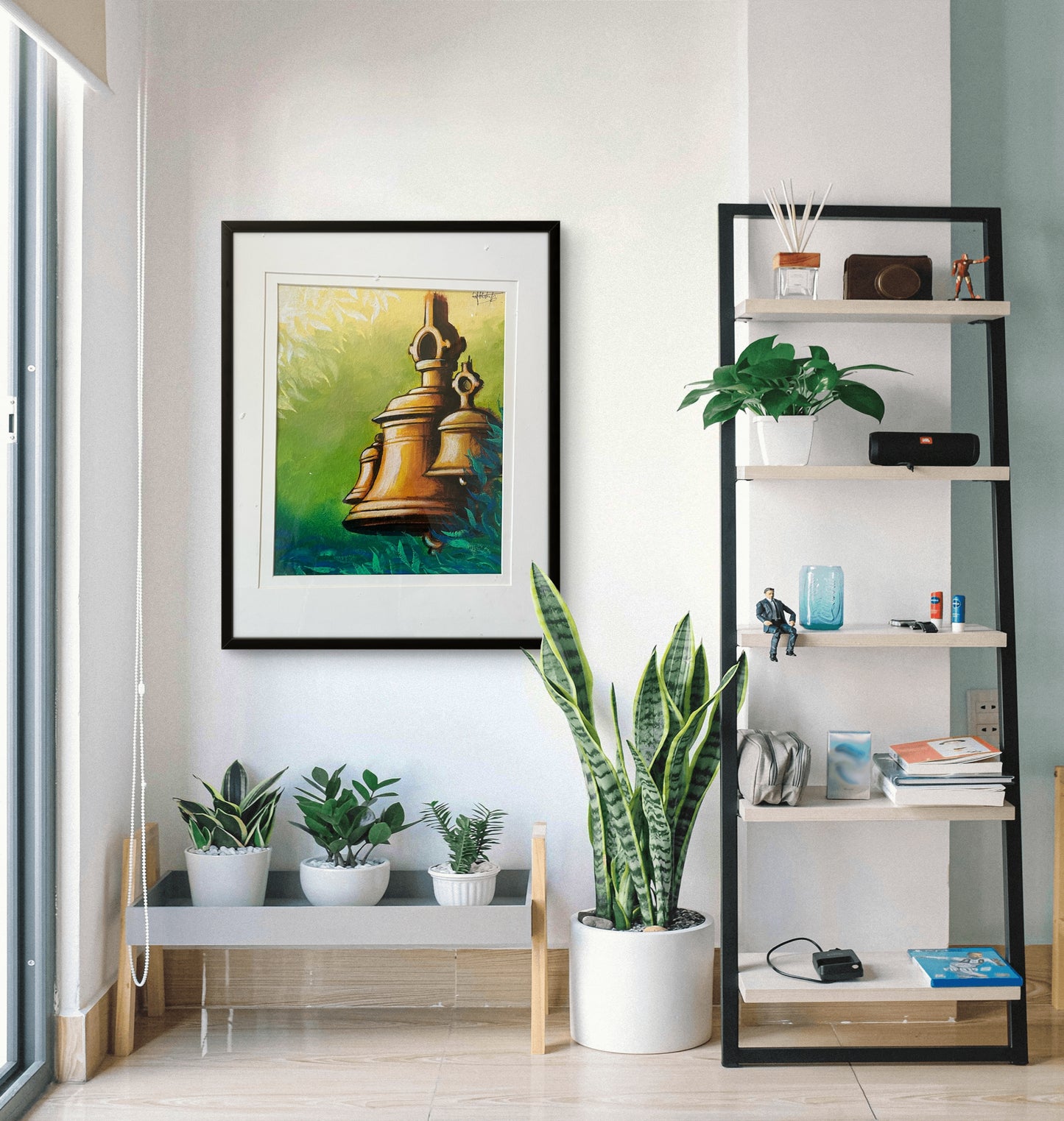 Temple Chimes - Brass Bell Wall Art II