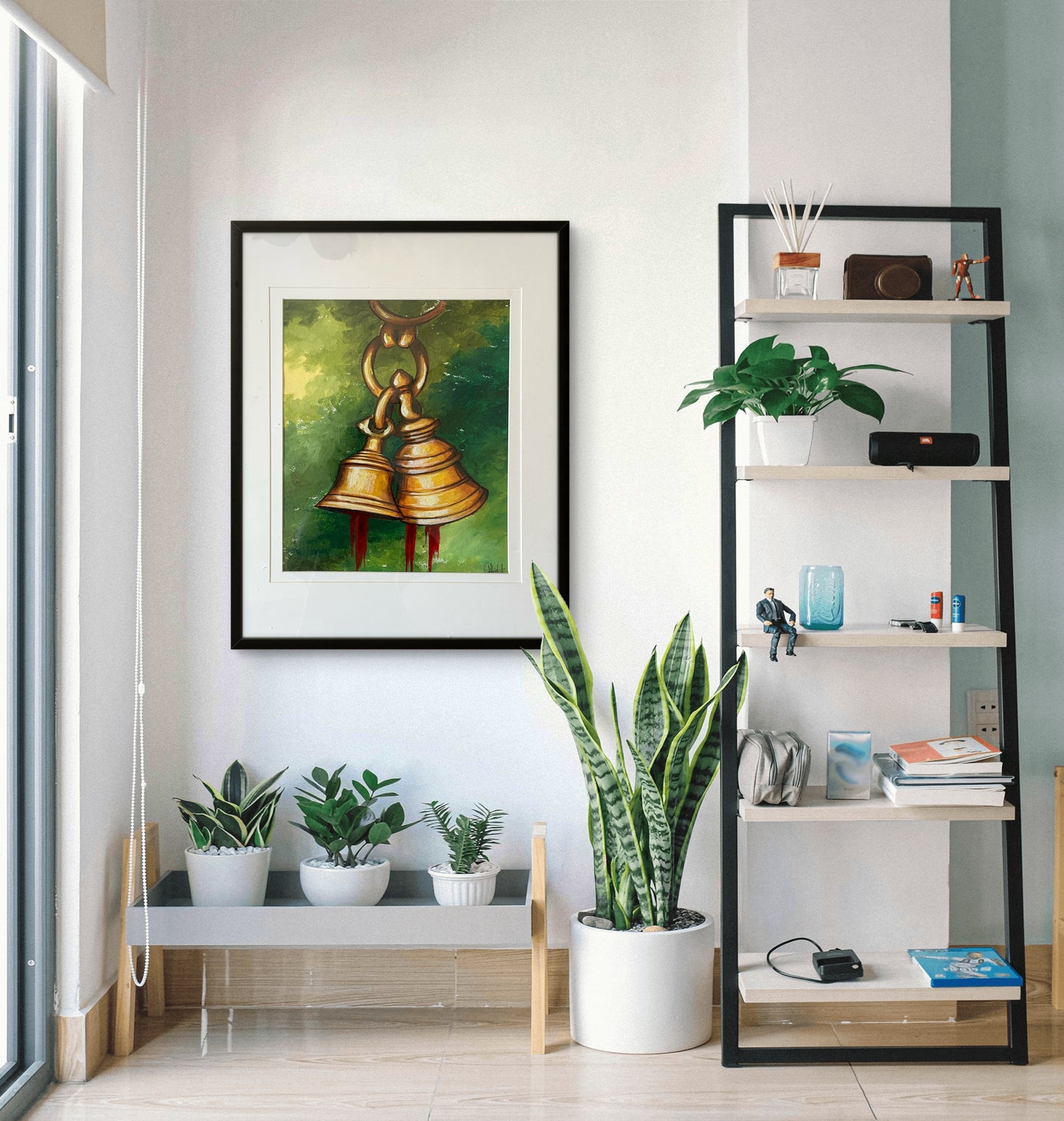 Temple Chimes - Brass Bell Wall Art IV