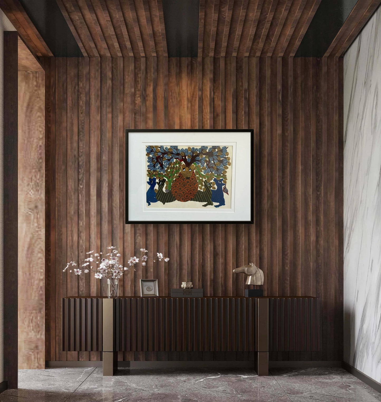 Gond Art - Guardians of Forests The Palace of Hues