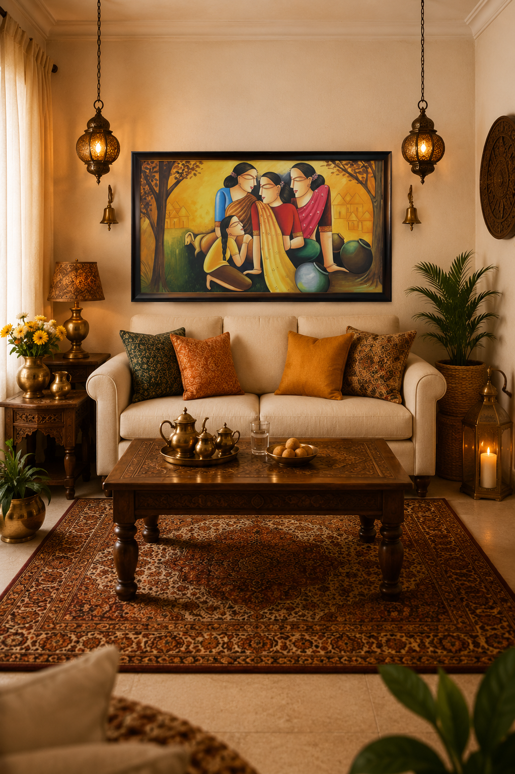 Figurative shown in a room setting