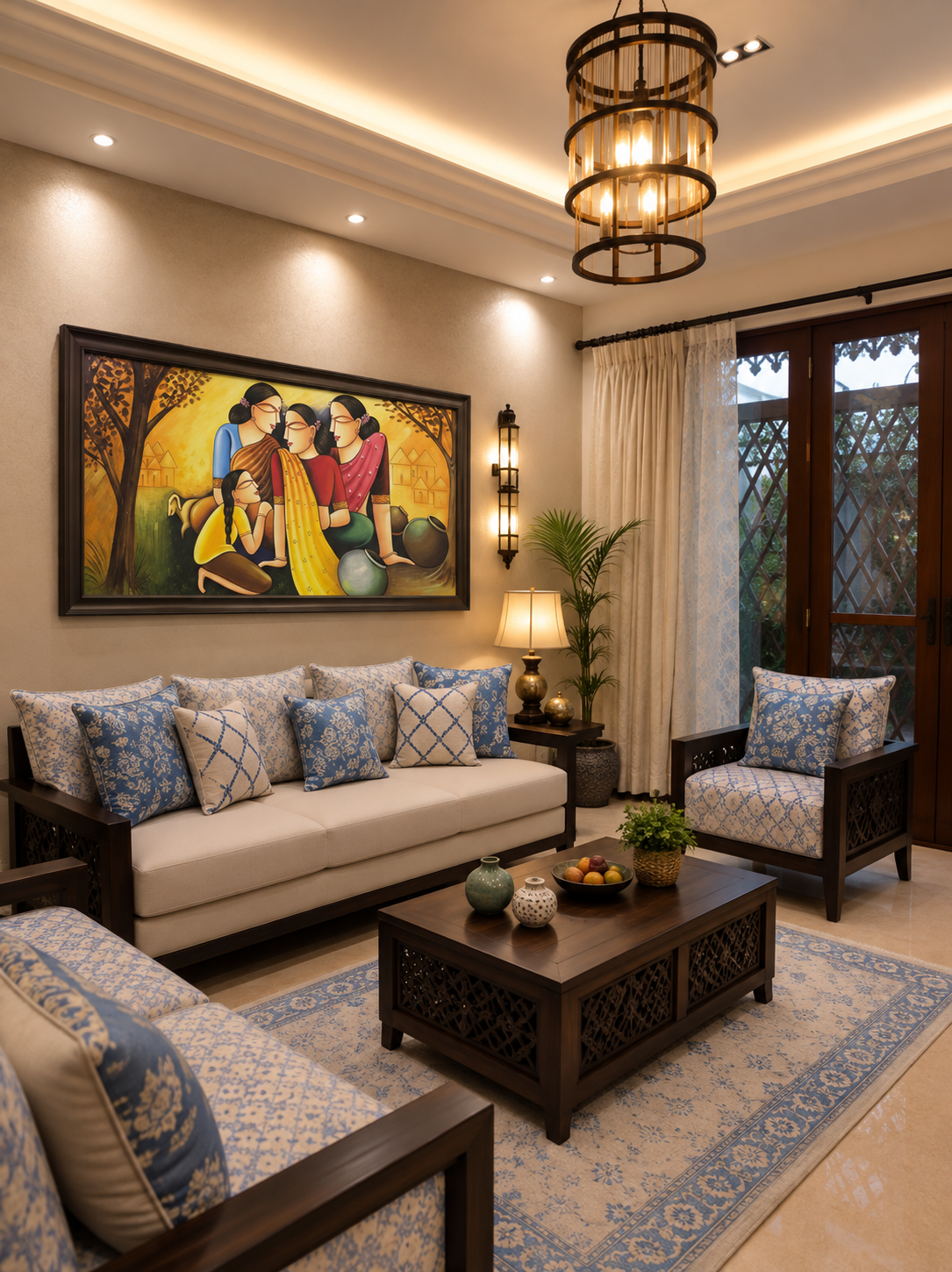 Figurative shown in a room setting
