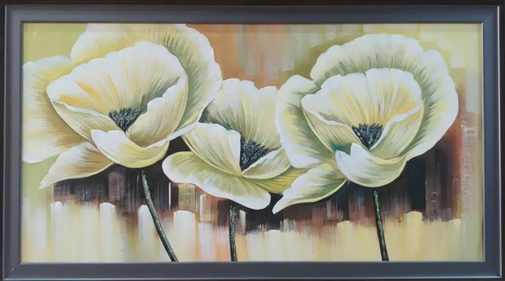 Floral Elegance Artwork, framed