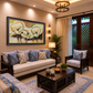 Floral Elegance Artwork shown in a room setting